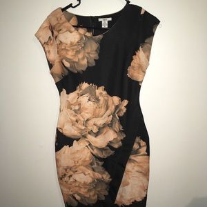 cute floral and black dress